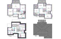 2D Cad drawing file having the  Individual villa floor plan with car park facilities(Duplex House).Download the AutoCAD 2D DWG file. 