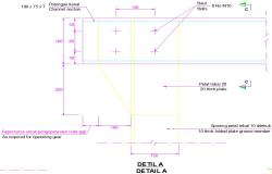 A detail plan of the gate is given in this AutoCAD file