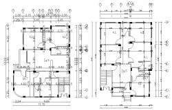 Architecture House Floor Plan CAD File Download