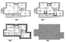 AutoCad drawing file having the  villa floor plan layout.Download the AutoCAD 2D DWG file.