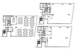 Autocad drawing file gives the detail of the office plan layout G+2 . Download the AutoCAD Drawing file.