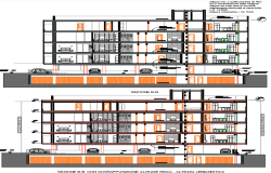 Building Section B-B with Real and Urban Heights