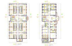 Children hostel architecture drawings and detail autocad files 