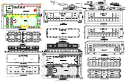 Commercial Complex DWG Design with Detailed Architectural Drawings