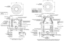 Concrete & Brick Manhole DWG with Structural Details