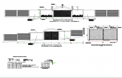 Gate Elevation Free AutoCAD Drawings