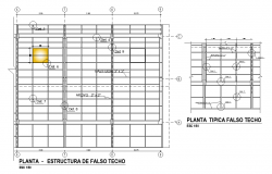 False ceiling detail cad drawing is given in this cad file. Download this 2d cad file now.