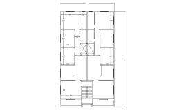 Free Bungalow House Ground Floor Plan DWG File 