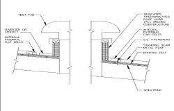 Free roof insulated cad drawing DWG File