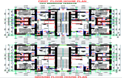 2 Bedroom Terrace House Plans Ground 1 Floor DWG CAD Design