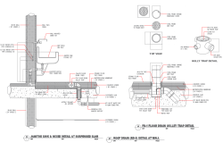 Janitor Sink & Floor Drain Detail Drawing for Plumbing