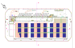 Pharma Solar System Installation DWG CAD Diagram