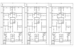 Residential House Floor Plan With Dimension Details