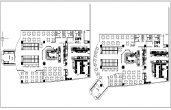 Restaurant drawing plan elevation dwg file