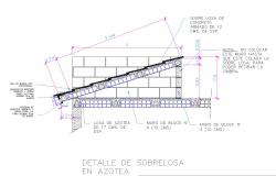 Terrace details dwg file