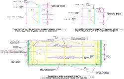 The downstream elevation view of the gate is given in this AutoCAD file
