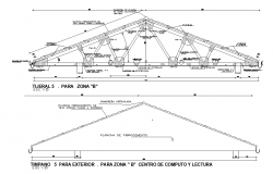 The sloping roof sectional detail cad drawing is given in this cad file. Download this 2d cad file now.