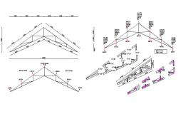Truss Drawing DWG File