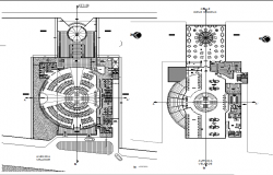 restaurant plan elevation drawing dwg