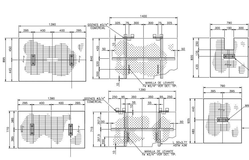  2 d cad drawing of Insert and piping details auto cad software