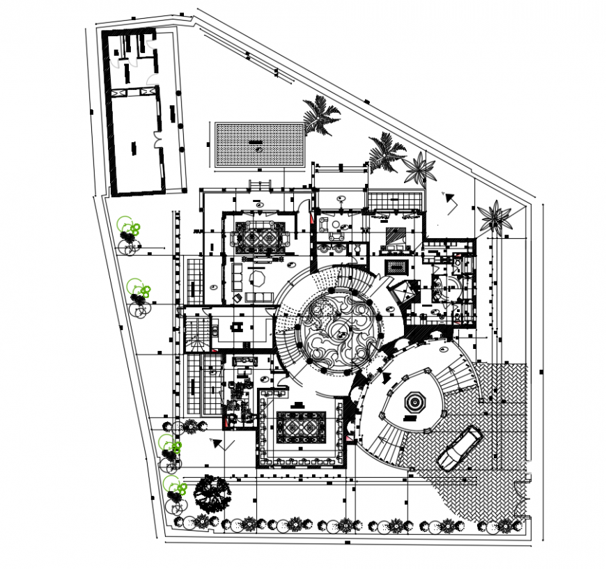 2d cad drawing of plan housing style design auto cad software