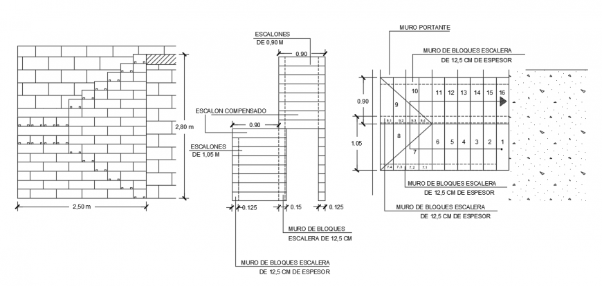 2d cad drawing of Stairs escalator auto cad software