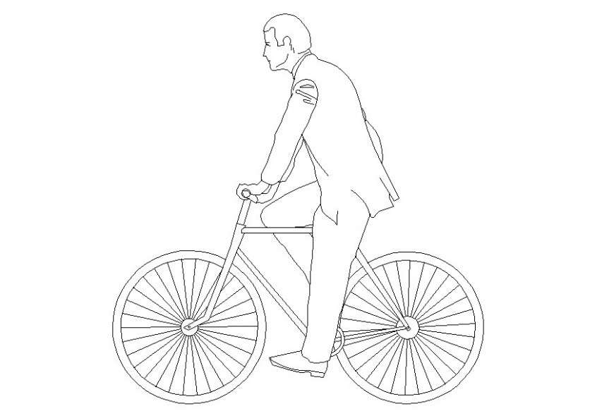  Drawing of human figure AutoCAD file