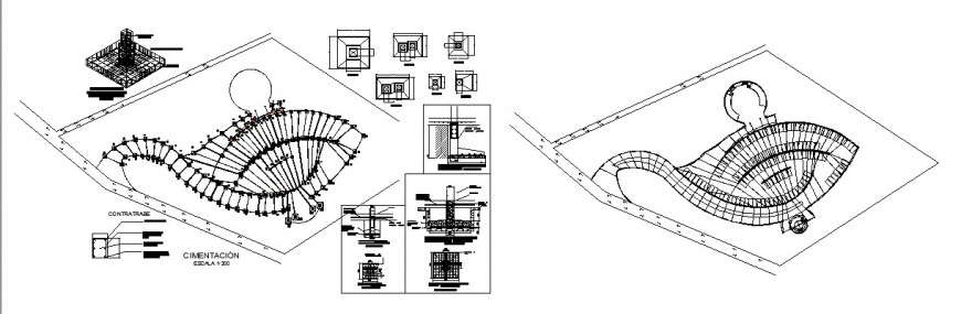  Stairs construction detail drawing in dwg AutoCAD file.