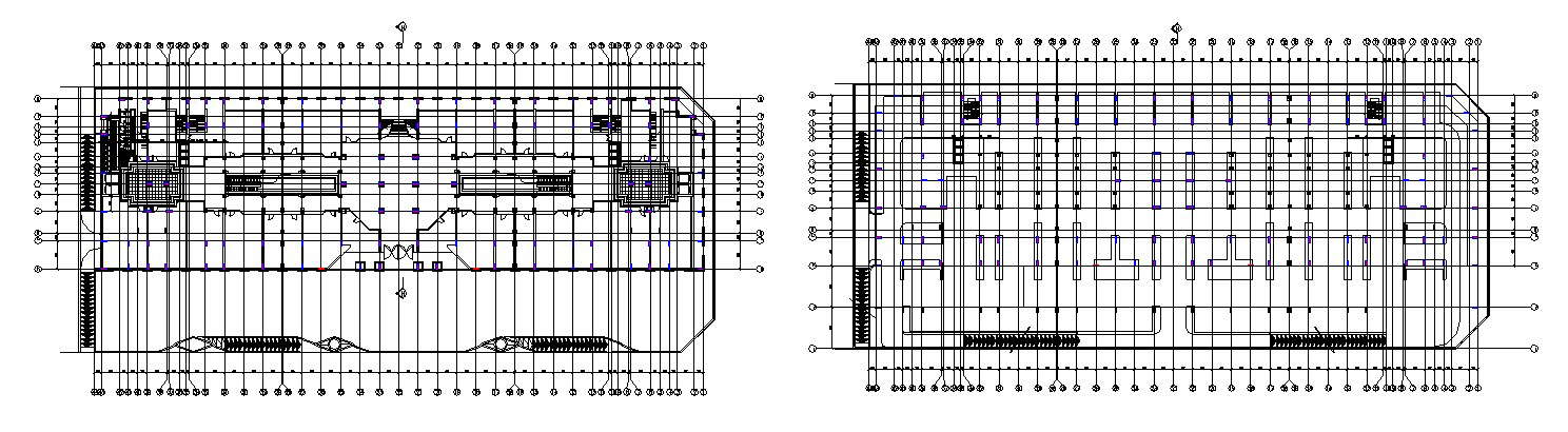  Autocad drawing of hotel layout