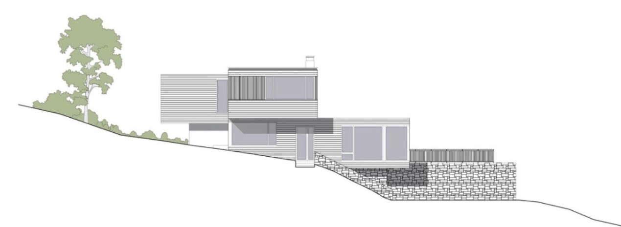  Autocad drawing of residential bunglow elevations