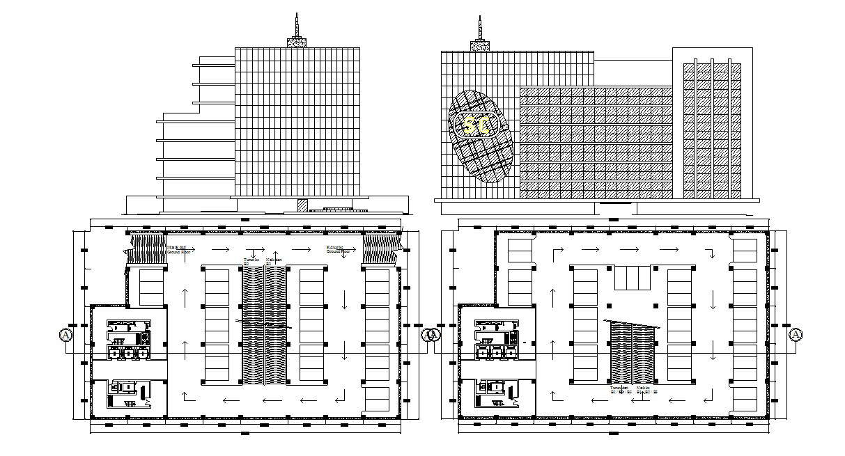  Autocad drawing of shopping center