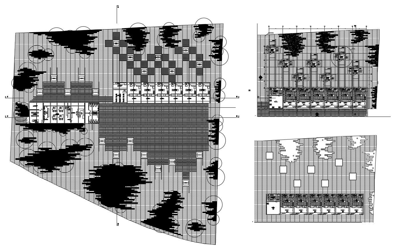  Autocad drawing of the commercial complex