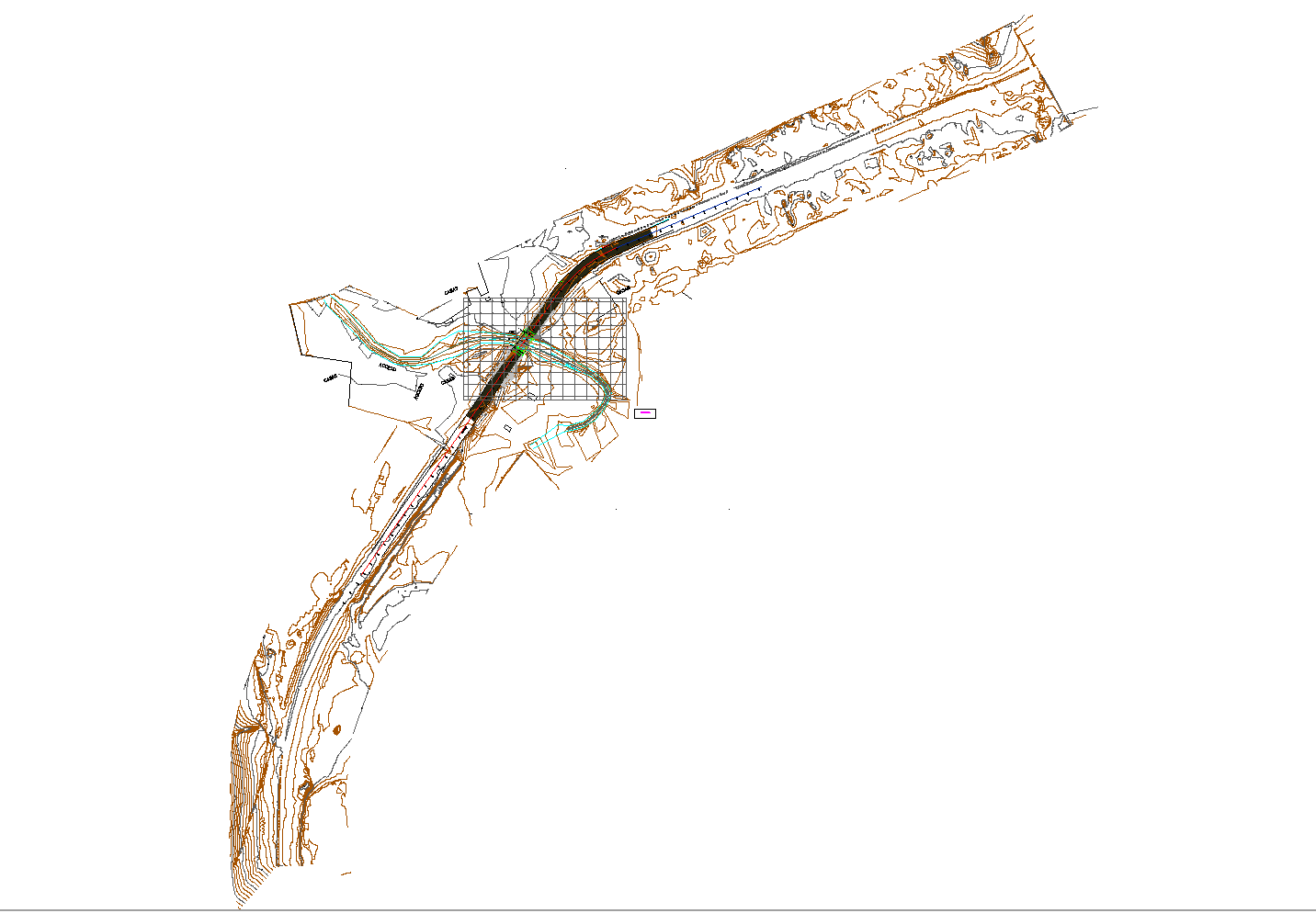  Detailed bridge inter-oceanic section plan detail dwg file.