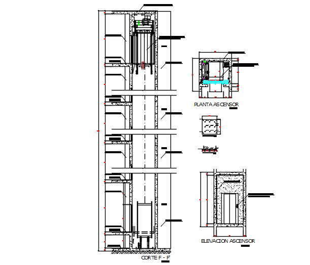  Elevator detail.
