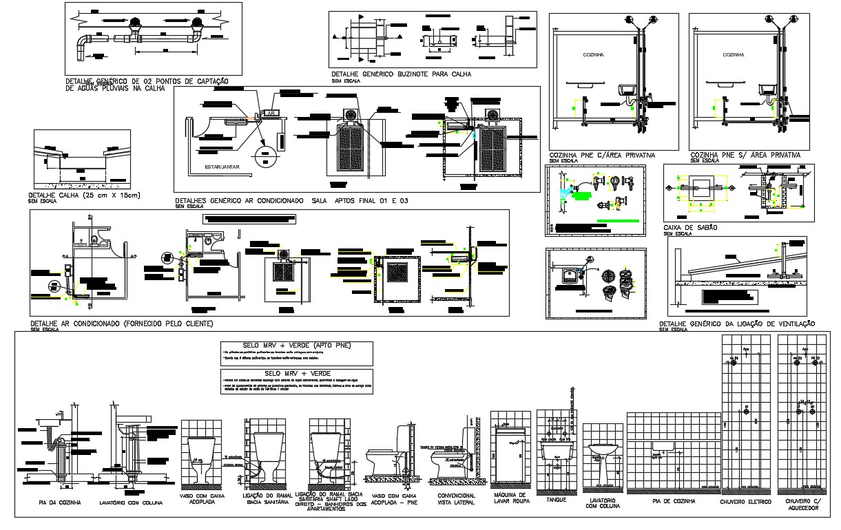  Free Download Sanitary Toilet and Plumbing Blocks Design AutoCAD Drawing