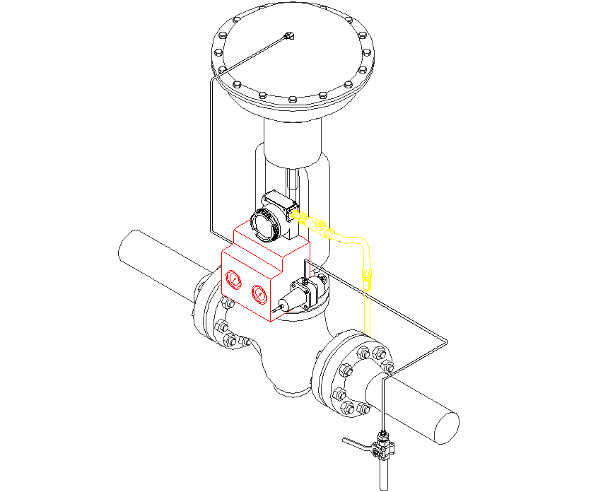  Pressure regulator 3 D plan detail dwg file