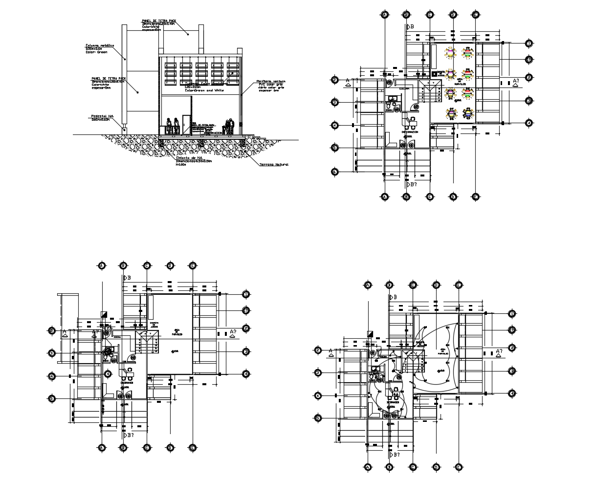  Restaurant layout  in autocad