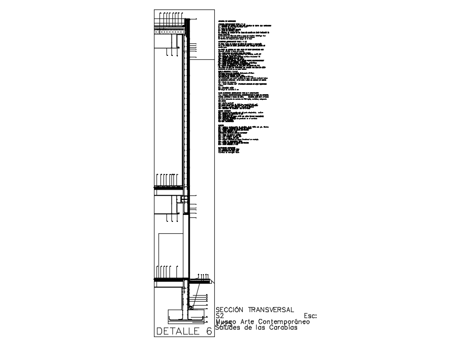  Section Facade dwg file