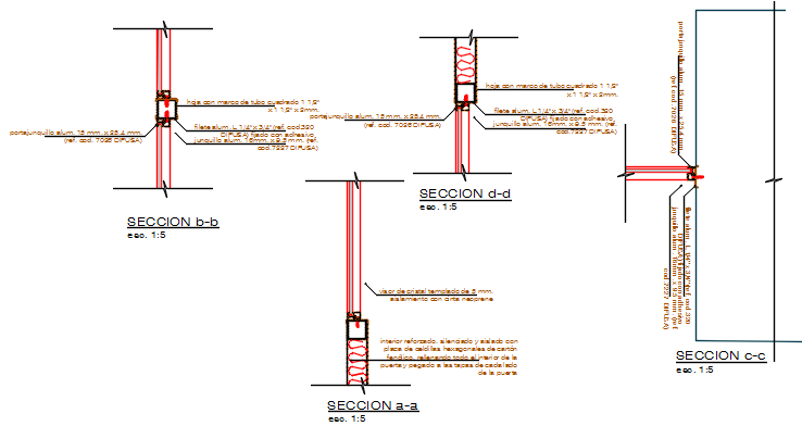  Section detail dwg file