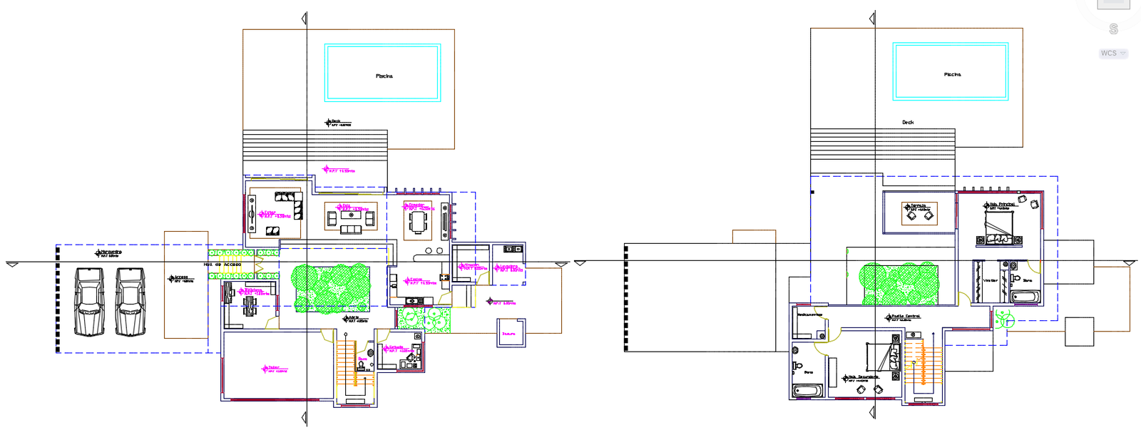  Semi Furnished House Cad Plan
