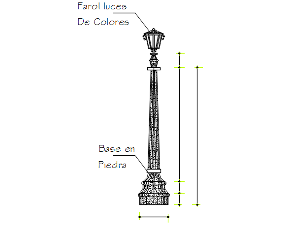  Street light detail dwg file