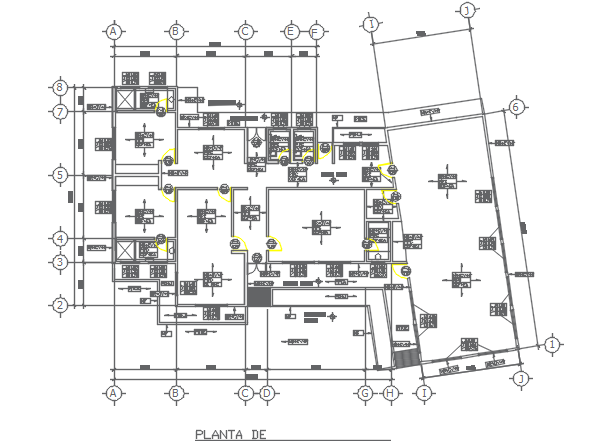  Working Commercial plan detail dwg file