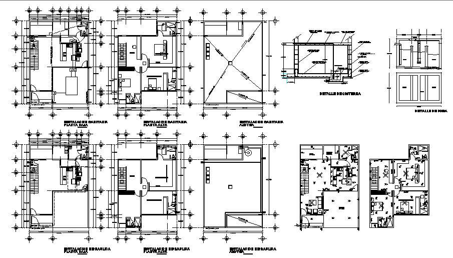 Structural Plan Of Building In DWG File   