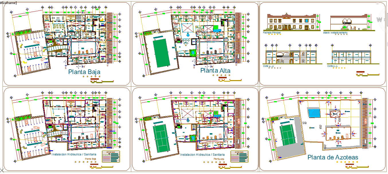 Modern Hotel plan