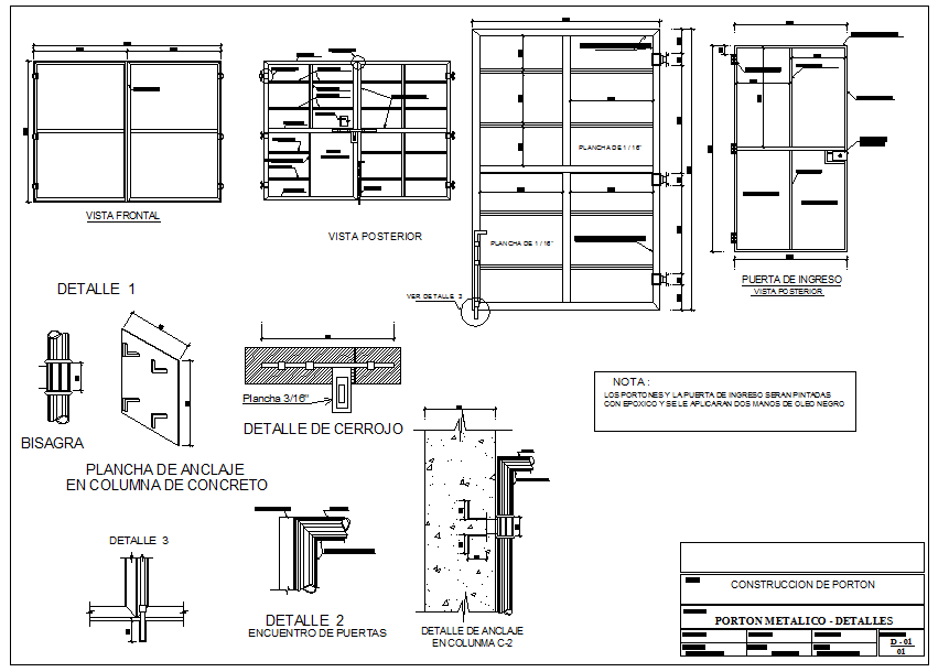 Steel Frame Gate