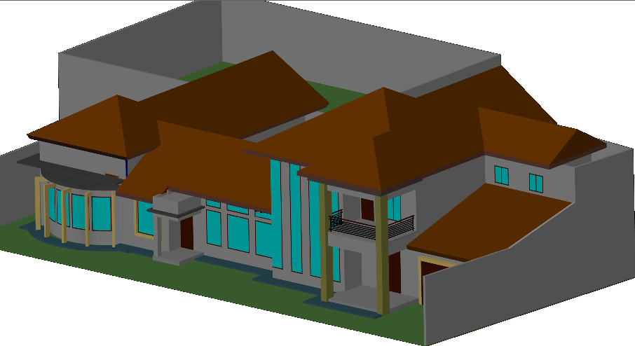 2 Storey House cad drawing is given in this cad file. Download this cad file now.