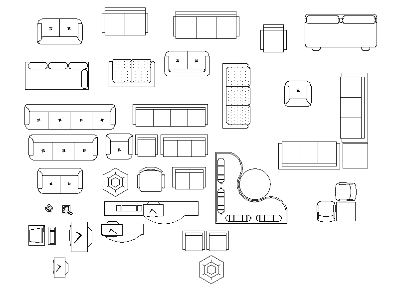 Sofa set Block Detail