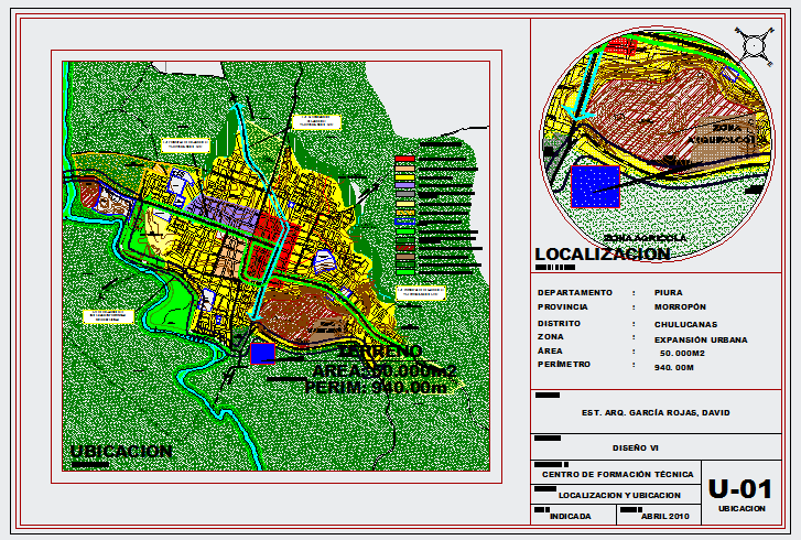 Location drawing of technical training center