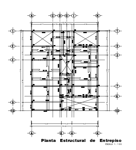 10x12m house plan slab reinforcement detail drawing is given