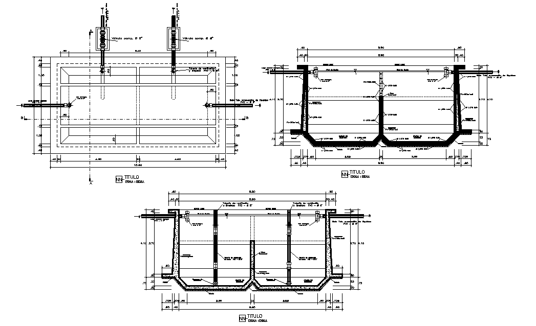 10x6m house plan steel reinforcement details are given in this AutoCAD drawing file.Download now.